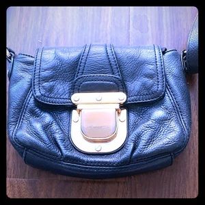 Used Michael Kors black pebble crossbody purse